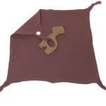 doudou en gaze de coton avec son anneau de dention